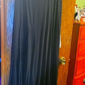 Black maxi length skirt